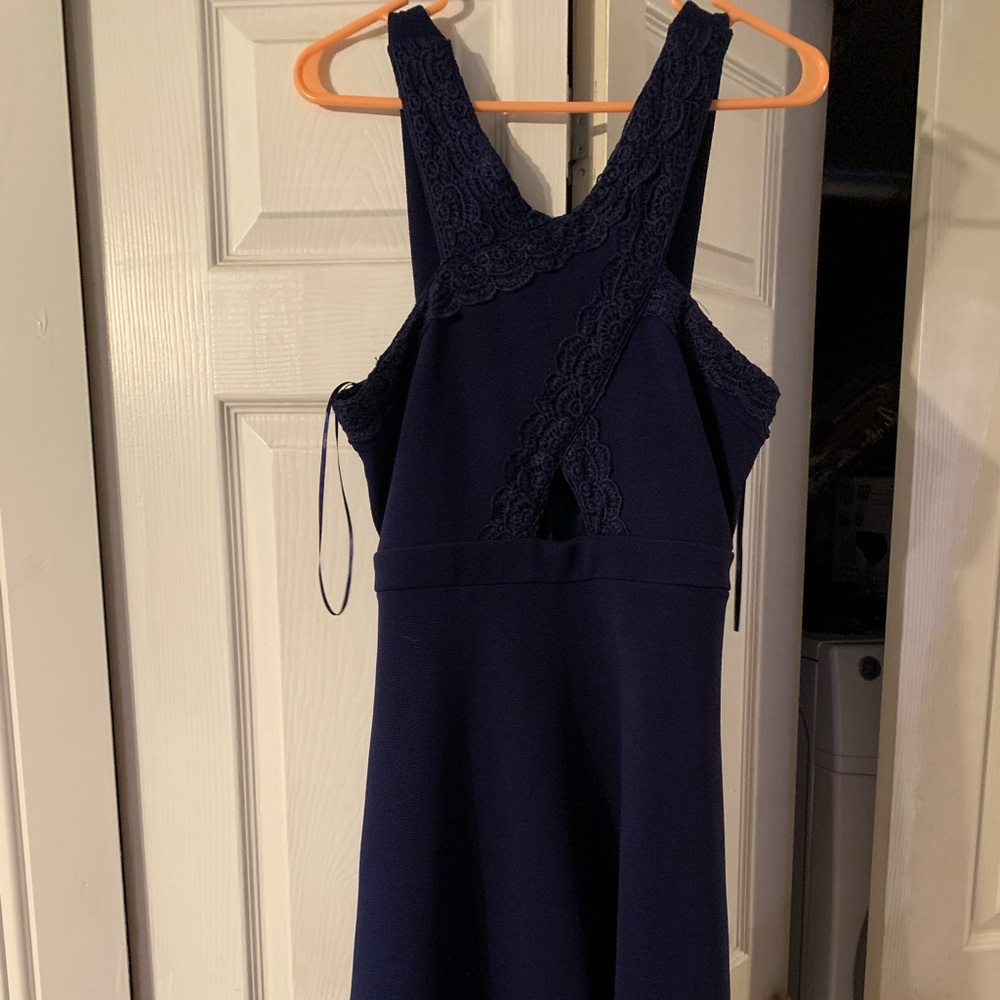 navy blue short dress - Picture 1 of 2
